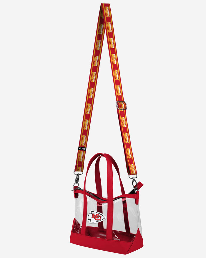 Kansas City Chiefs Clear Crossbody Mini Tote Bag FOCO - FOCO.com