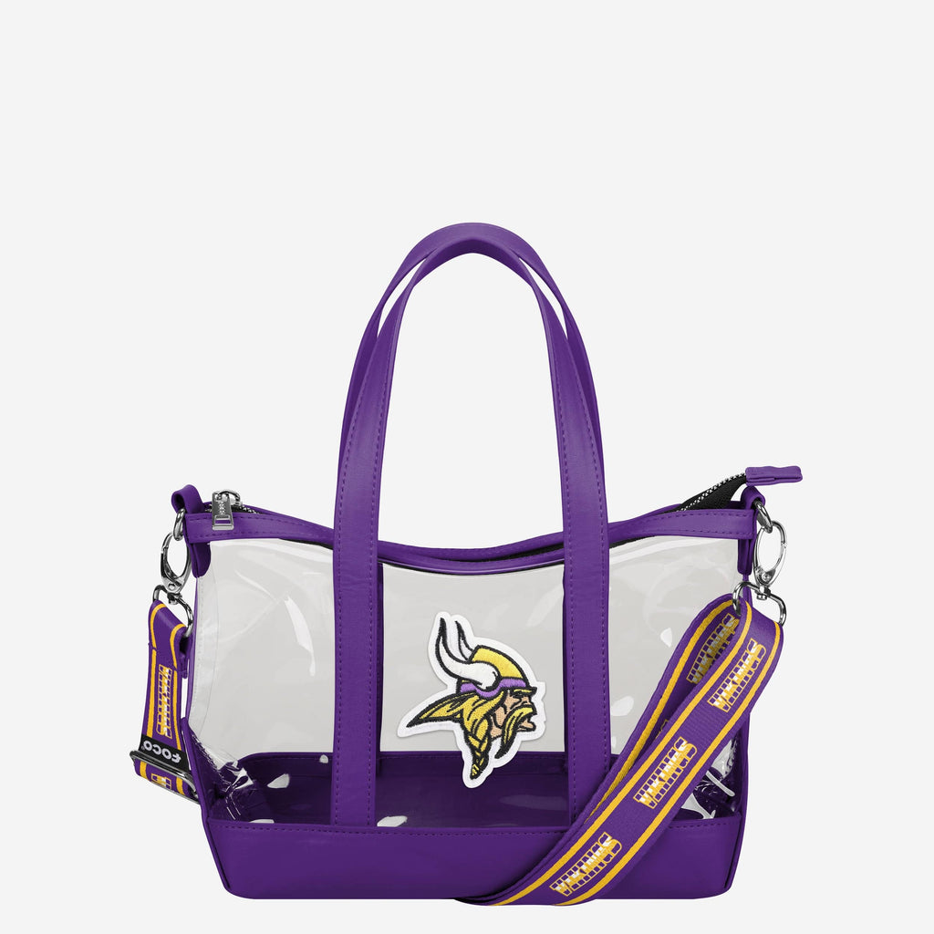 Minnesota Vikings Clear Crossbody Mini Tote Bag FOCO - FOCO.com