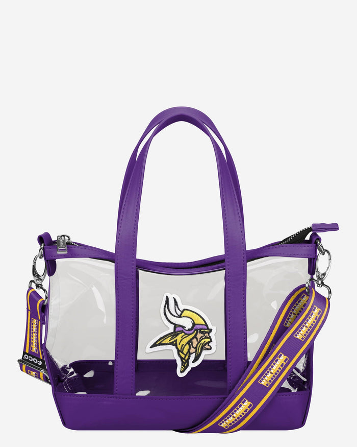 Minnesota Vikings Clear Crossbody Mini Tote Bag FOCO - FOCO.com