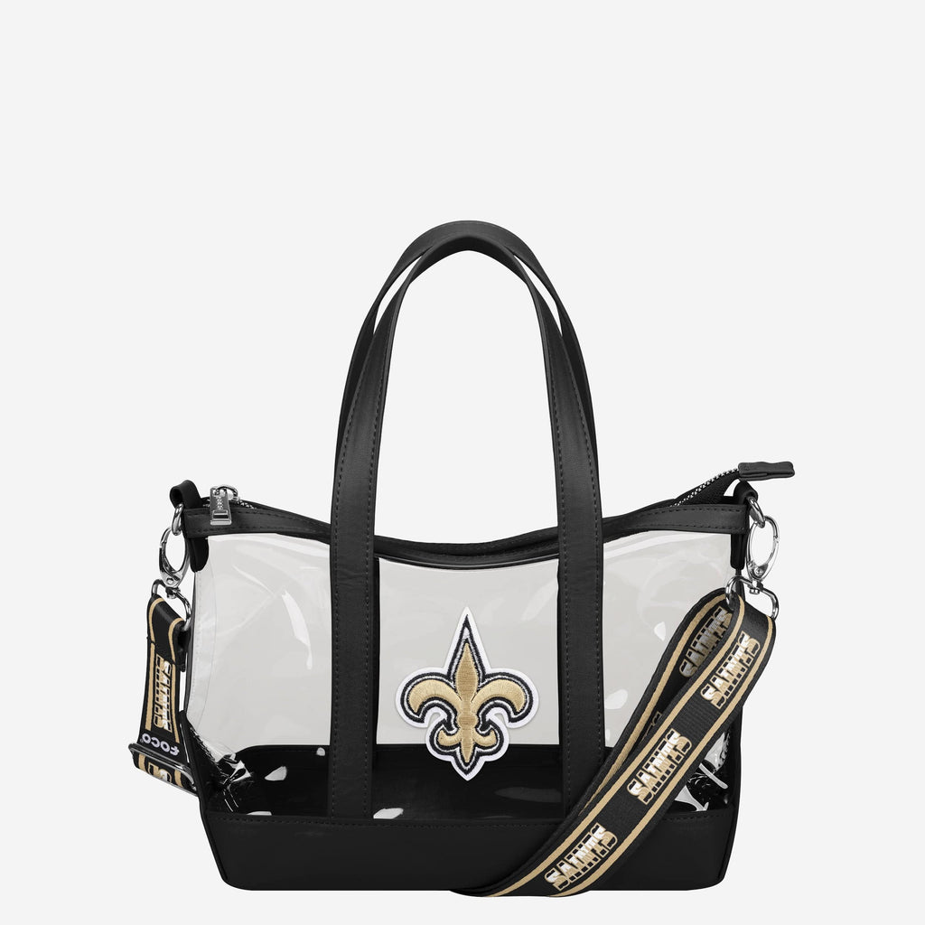 New Orleans Saints Clear Crossbody Mini Tote Bag FOCO - FOCO.com