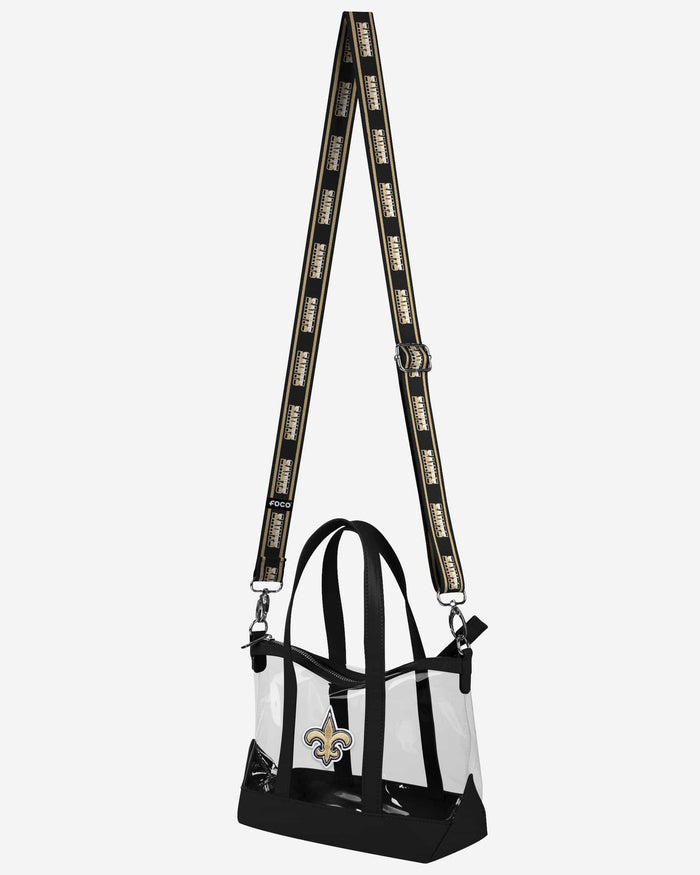 New Orleans Saints Clear Crossbody Mini Tote Bag FOCO - FOCO.com