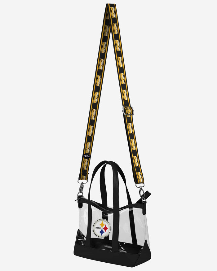 Pittsburgh Steelers Clear Crossbody Mini Tote Bag FOCO - FOCO.com