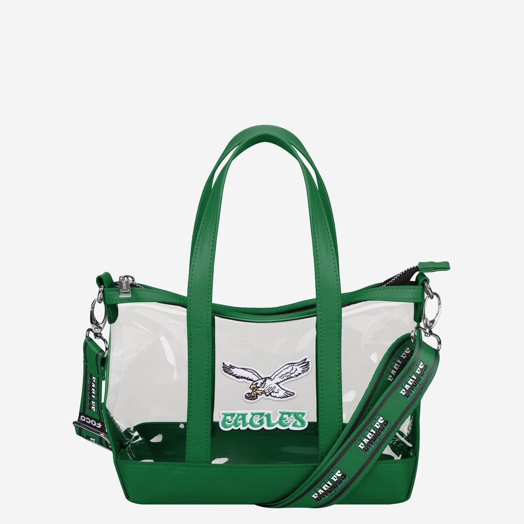 Philadelphia Eagles Kelly Green Clear Crossbody Mini Tote Bag FOCO - FOCO.com