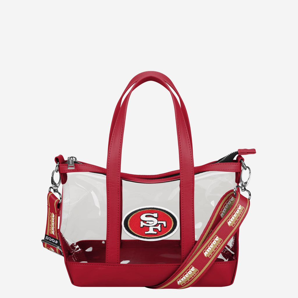 San Francisco 49ers Clear Crossbody Mini Tote Bag FOCO - FOCO.com