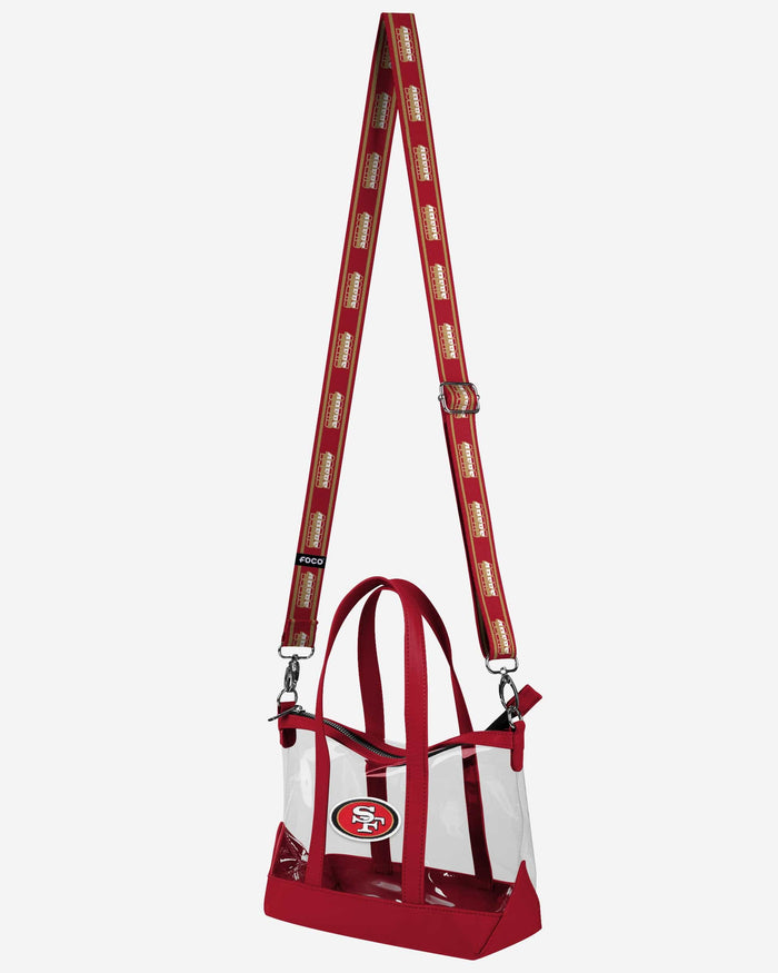 San Francisco 49ers Clear Crossbody Mini Tote Bag FOCO - FOCO.com