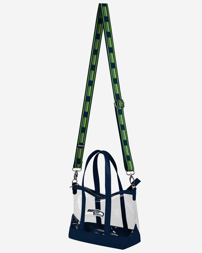 Seattle Seahawks Clear Crossbody Mini Tote Bag FOCO - FOCO.com