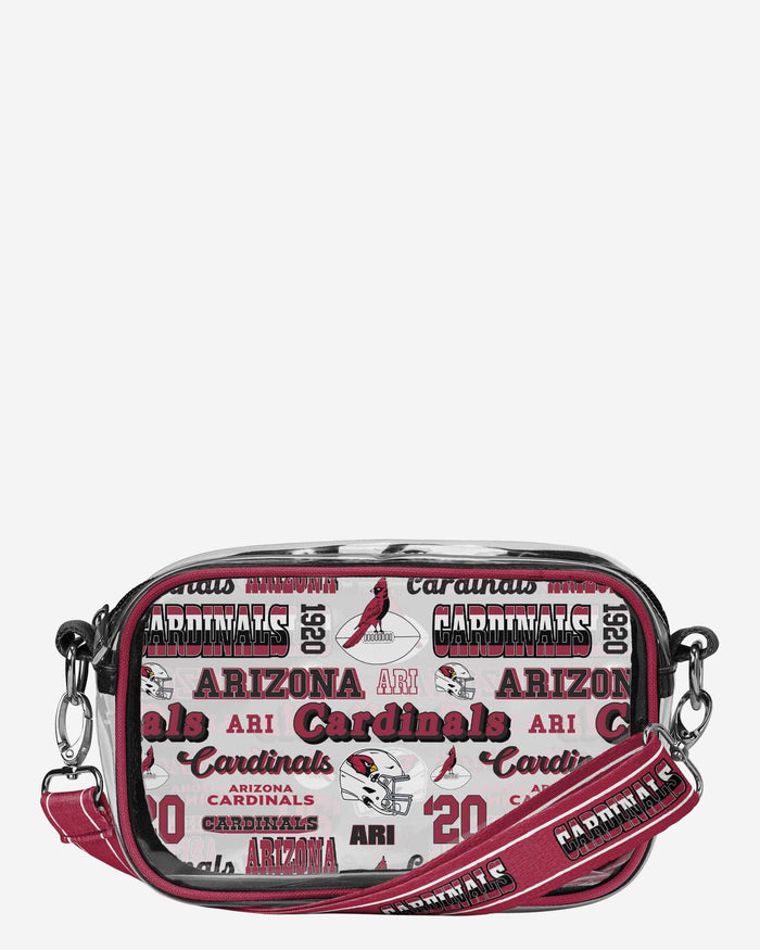 Arizona Cardinals Repeat Retro Print Clear Crossbody Bag FOCO - FOCO.com