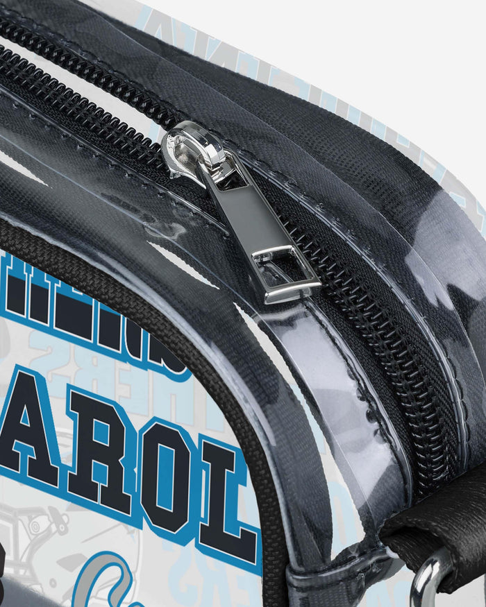 Carolina Panthers Repeat Retro Print Clear Crossbody Bag FOCO - FOCO.com