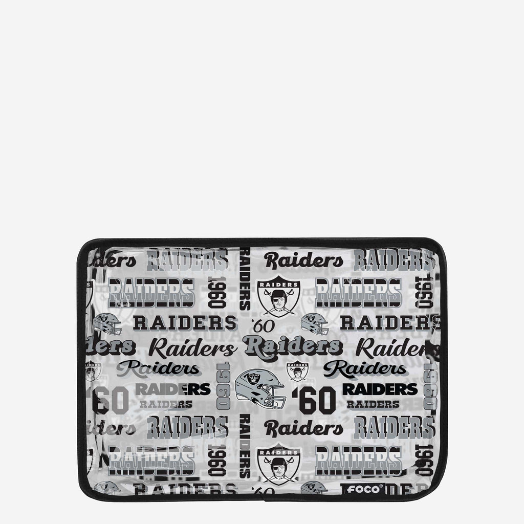 Las Vegas Raiders Repeat Retro Print Clear Cosmetic Bag FOCO - FOCO.com