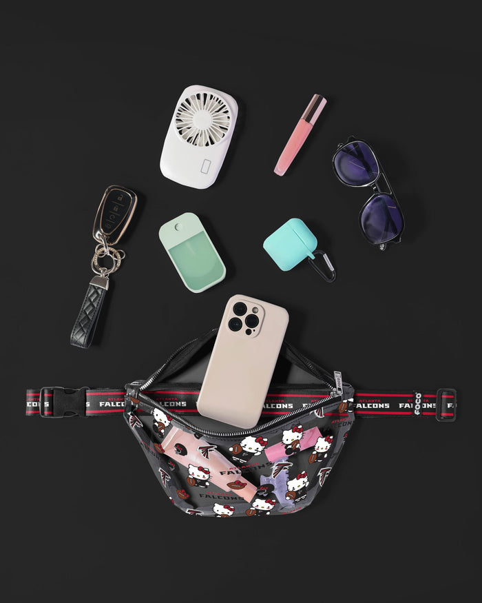 Atlanta Falcons Hello Kitty® Clear Fanny Pack FOCO - FOCO.com