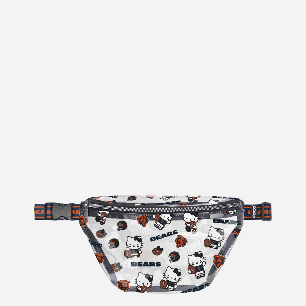 Chicago Bears Hello Kitty® Clear Fanny Pack FOCO - FOCO.com