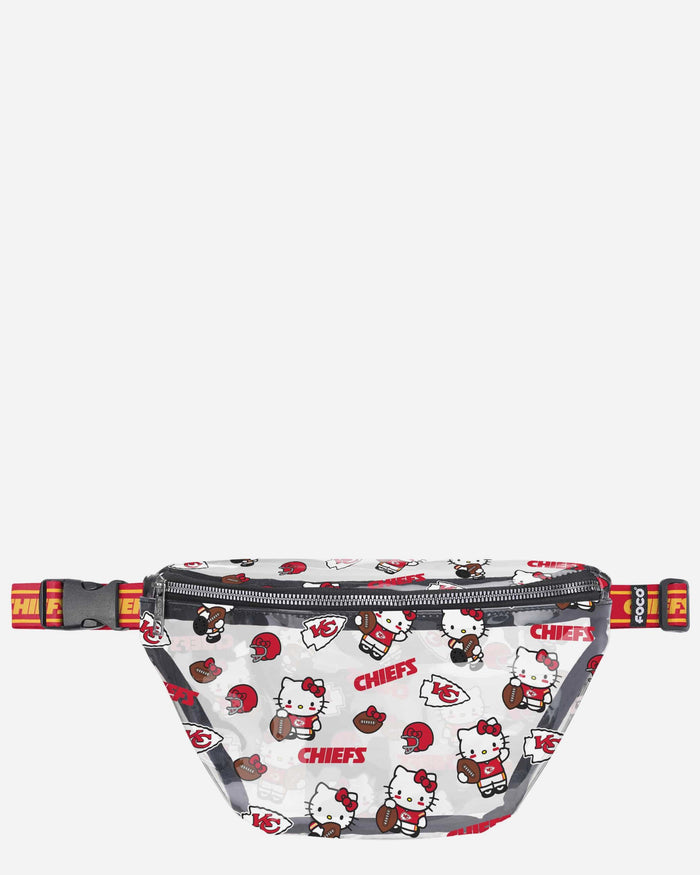 Kansas City Chiefs Hello Kitty® Clear Fanny Pack FOCO - FOCO.com