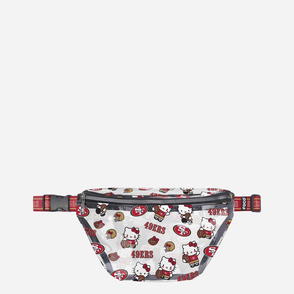 San Francisco 49ers Hello Kitty® Clear Fanny Pack FOCO - FOCO.com