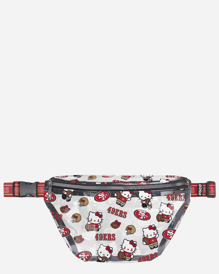 San Francisco 49ers Hello Kitty® Clear Fanny Pack FOCO - FOCO.com