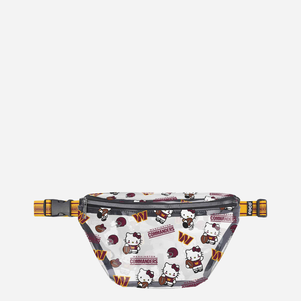 Washington Commanders Hello Kitty® Clear Fanny Pack FOCO - FOCO.com