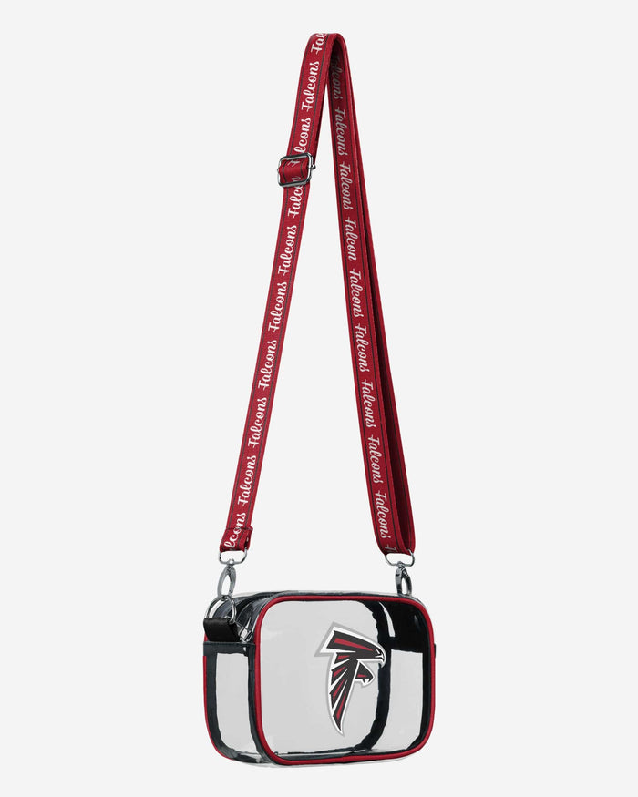 Atlanta Falcons Team Stripe Clear Crossbody Bag FOCO - FOCO.com