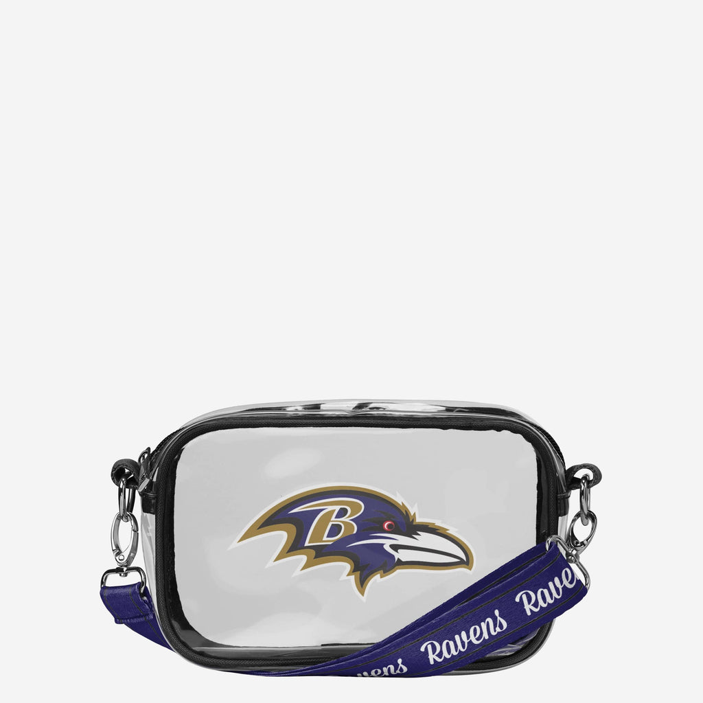 Baltimore Ravens Team Stripe Clear Crossbody Bag FOCO - FOCO.com