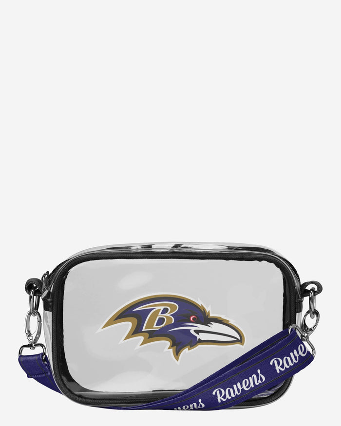 Baltimore Ravens Team Stripe Clear Crossbody Bag FOCO - FOCO.com