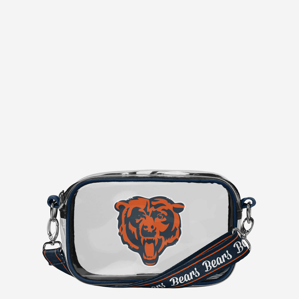 Chicago Bears Team Stripe Clear Crossbody Bag FOCO - FOCO.com