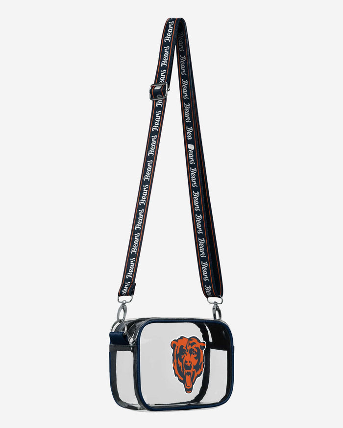 Chicago Bears Team Stripe Clear Crossbody Bag FOCO - FOCO.com