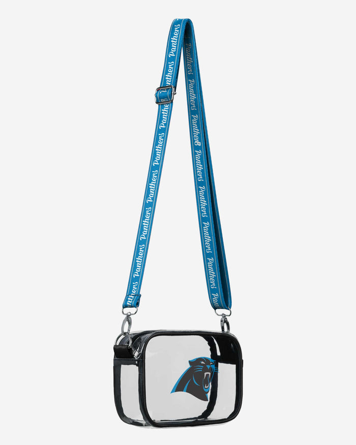 Carolina Panthers Team Stripe Clear Crossbody Bag FOCO - FOCO.com