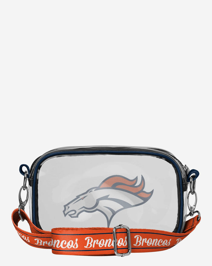 Denver Broncos Team Stripe Clear Crossbody Bag FOCO - FOCO.com