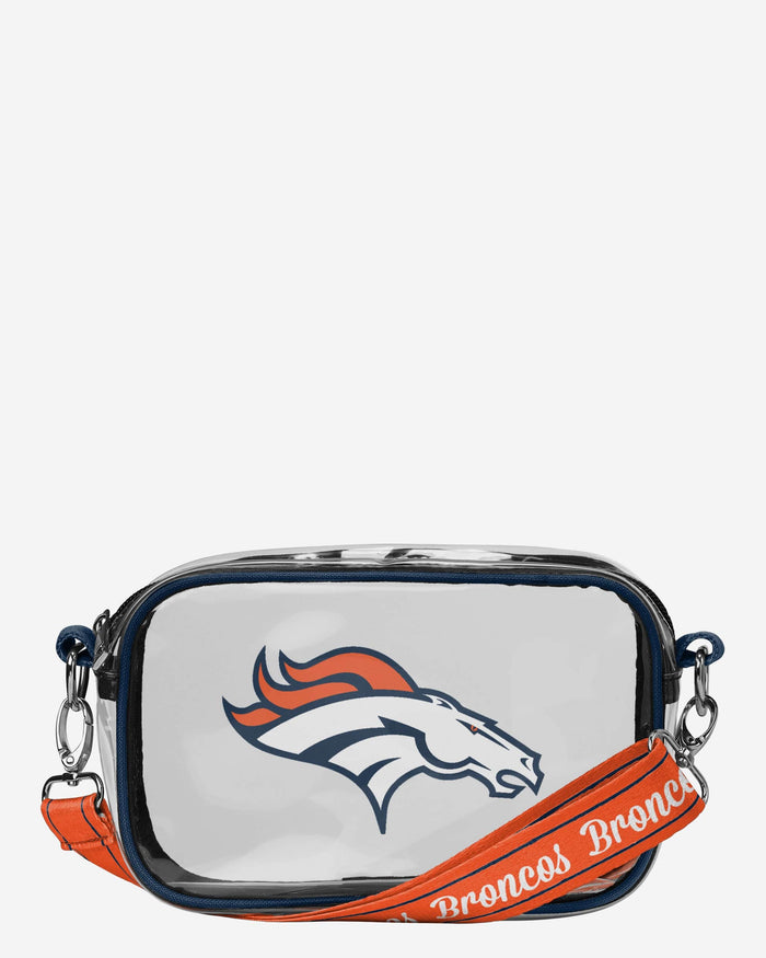 Denver Broncos Team Stripe Clear Crossbody Bag FOCO - FOCO.com