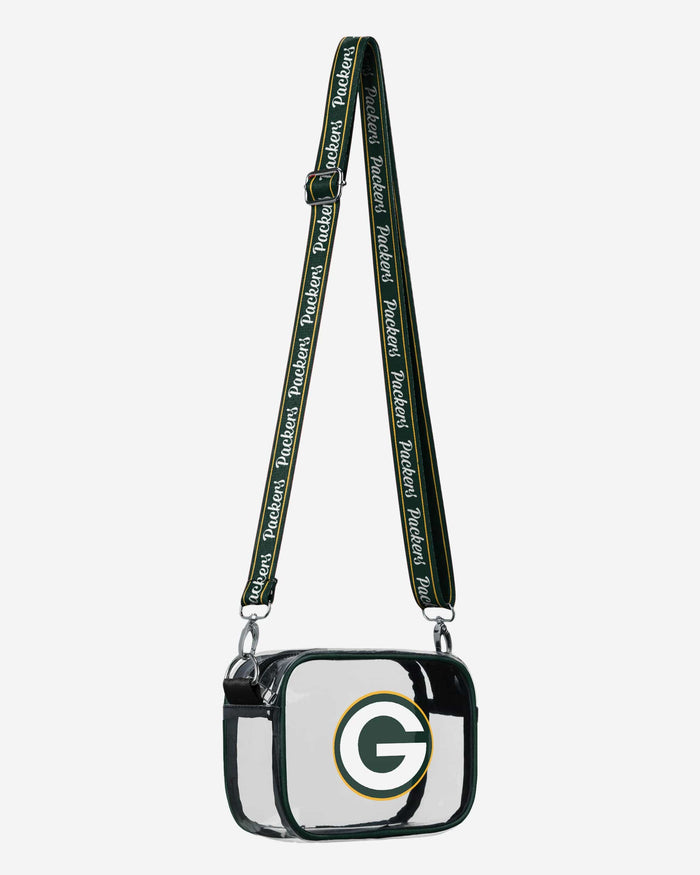 Green Bay Packers Team Stripe Clear Crossbody Bag FOCO - FOCO.com