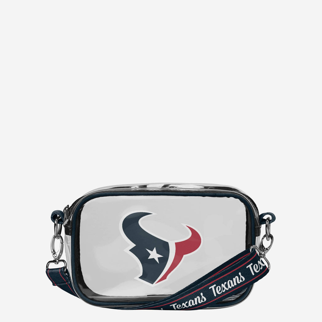 Houston Texans Team Stripe Clear Crossbody Bag FOCO - FOCO.com
