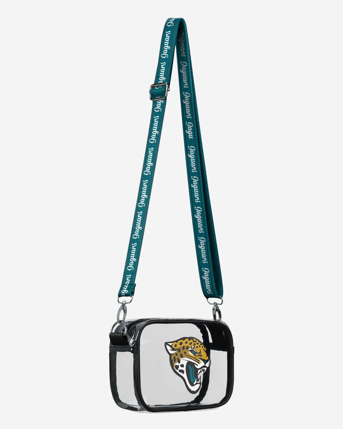 Jacksonville Jaguars Team Stripe Clear Crossbody Bag FOCO