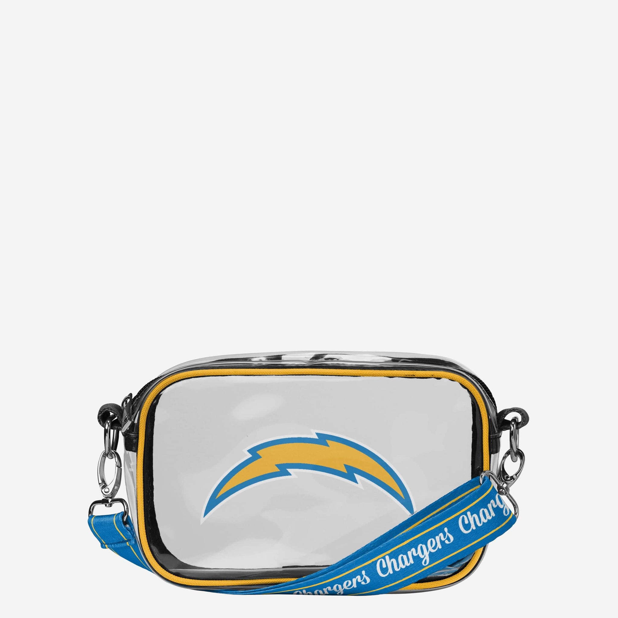 Los Angeles Chargers Team Stripe Clear Crossbody Bag FOCO
