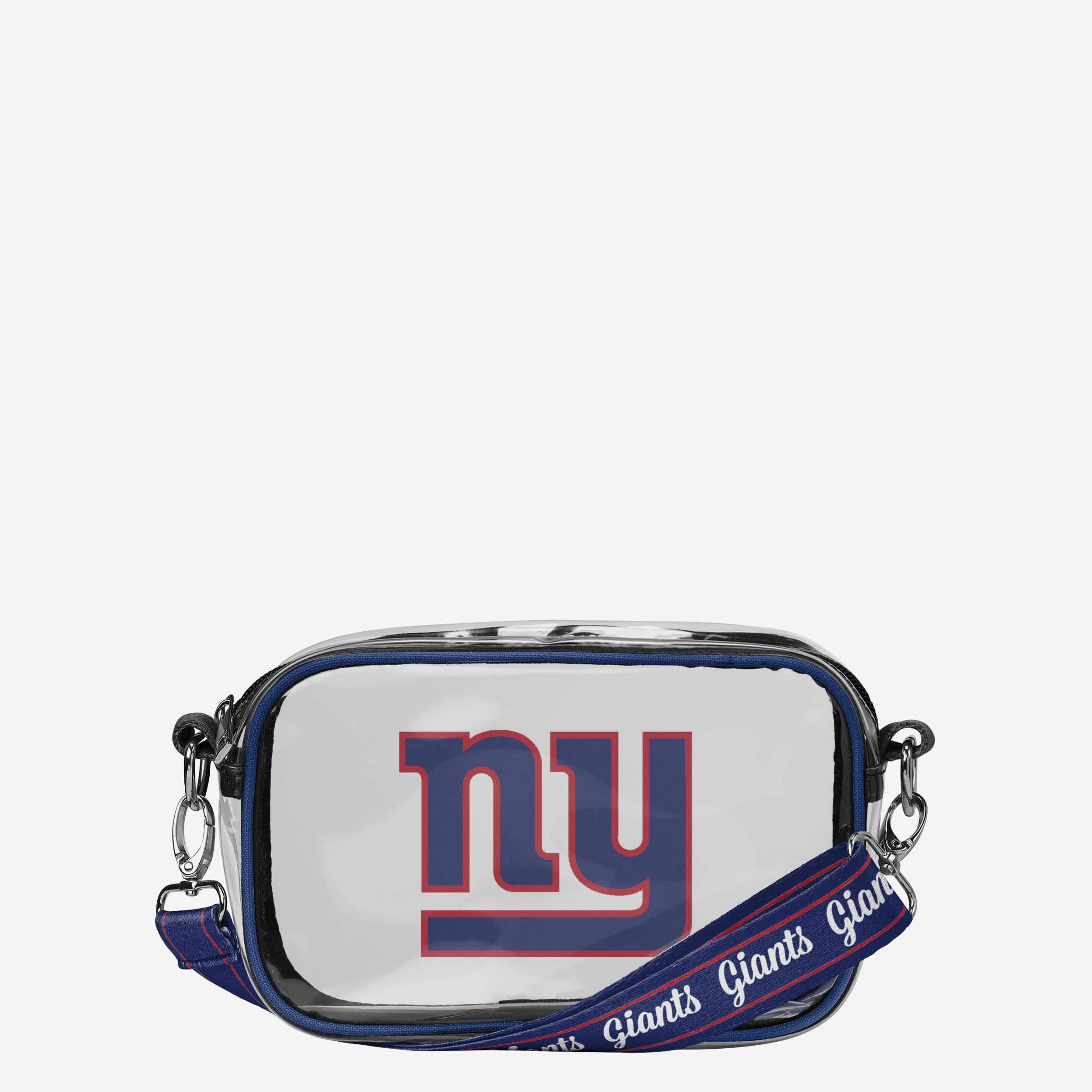 New York Giants Team Stripe Clear Crossbody Bag FOCO