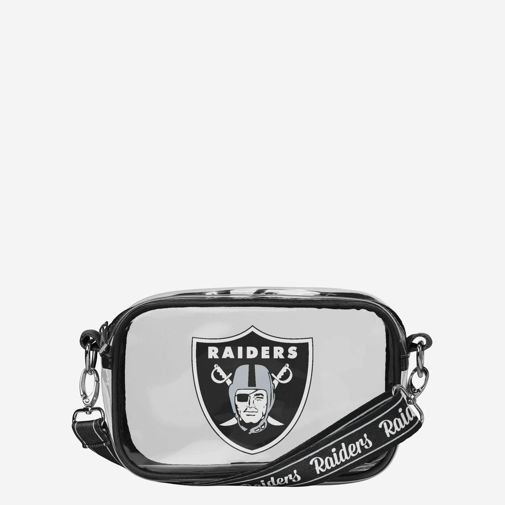 Las Vegas Raiders Team Stripe Clear Crossbody Bag FOCO - FOCO.com