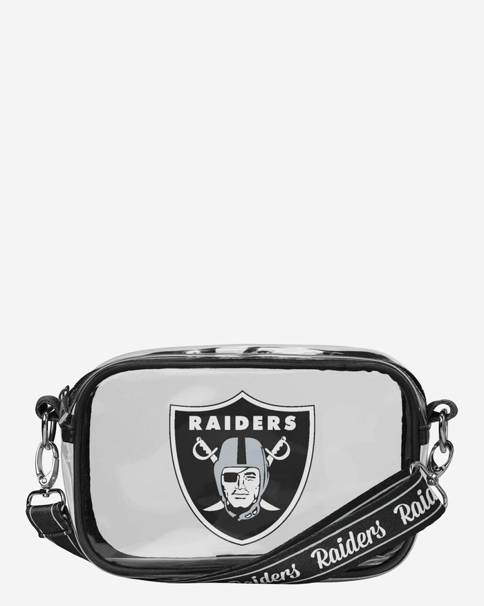 Las Vegas Raiders Team Stripe Clear Crossbody Bag FOCO - FOCO.com