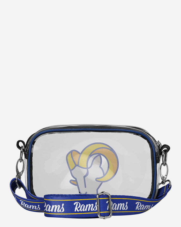 Los Angeles Rams Team Stripe Clear Crossbody Bag FOCO - FOCO.com