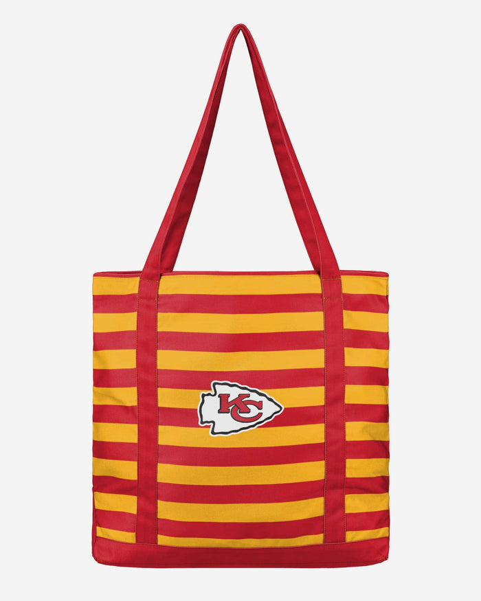 Kansas City Chiefs Team Stripe Canvas Tote Bag FOCO - FOCO.com