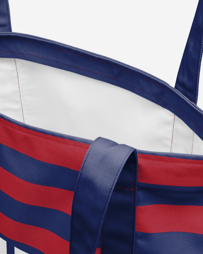 New York Giants Team Stripe Canvas Tote Bag FOCO - FOCO.com