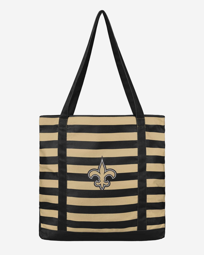 New Orleans Saints Team Stripe Canvas Tote Bag FOCO - FOCO.com