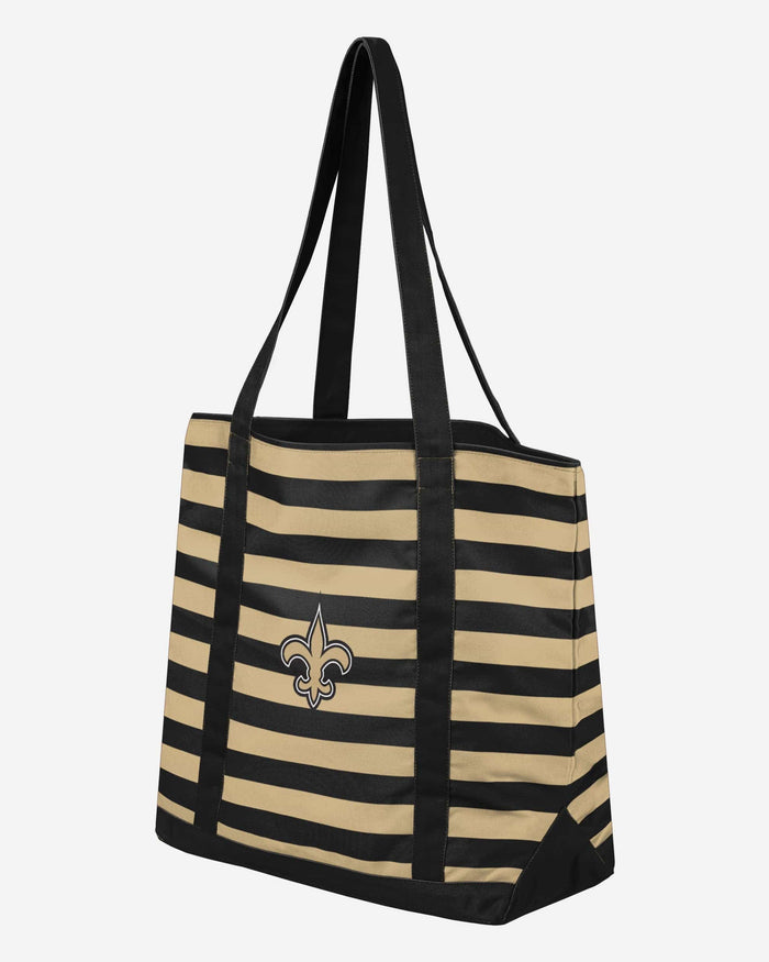 New Orleans Saints Team Stripe Canvas Tote Bag FOCO - FOCO.com
