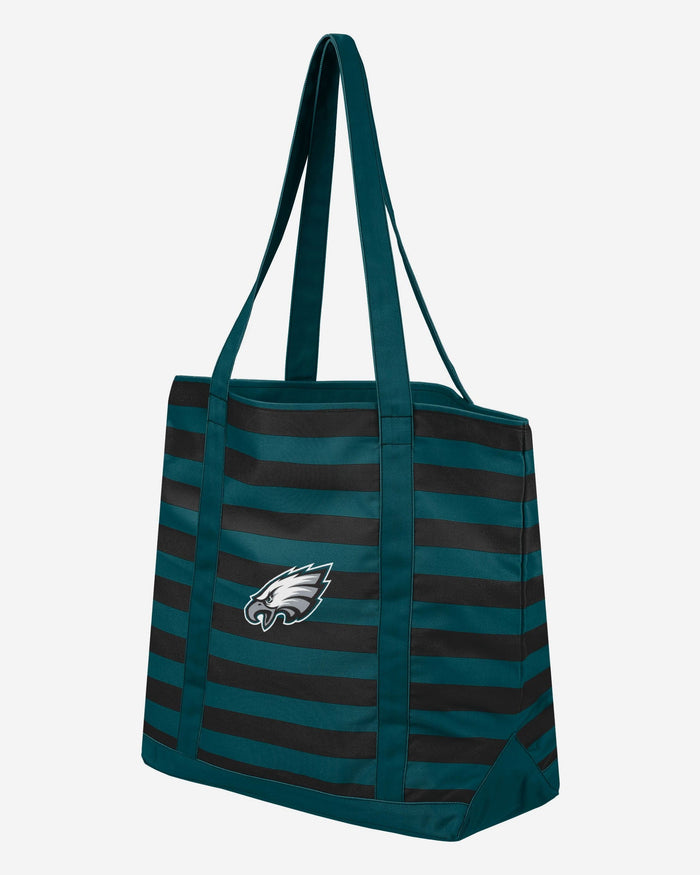 Philadelphia Eagles Team Stripe Canvas Tote Bag FOCO - FOCO.com