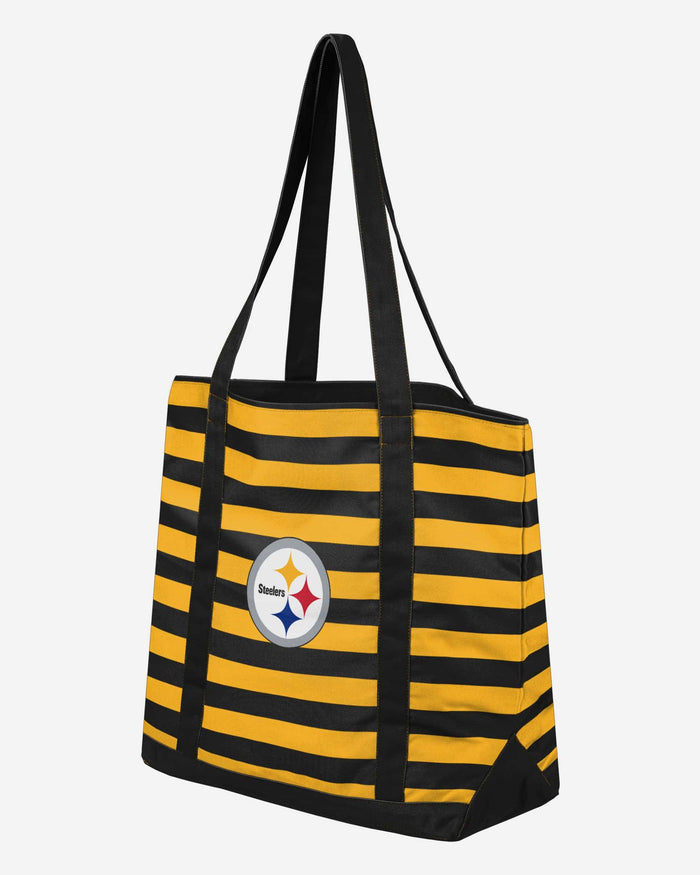 Pittsburgh Steelers Team Stripe Canvas Tote Bag FOCO - FOCO.com
