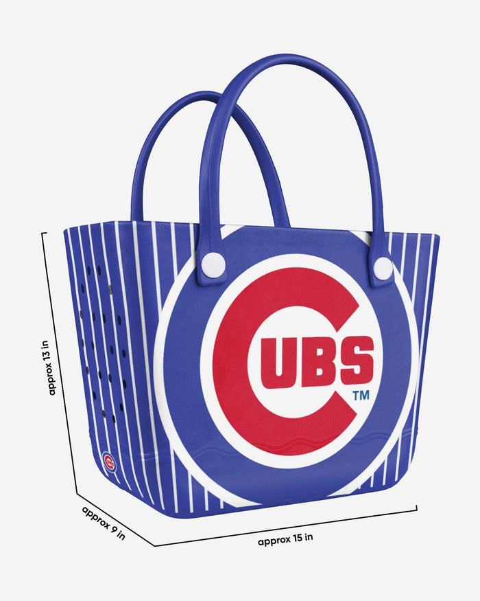 Chicago Cubs Pinstripe Tailgate Tote Bag FOCO - FOCO.com