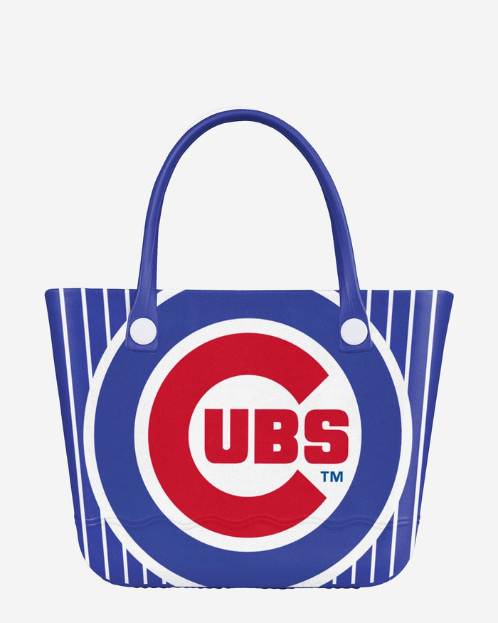 Chicago Cubs Pinstripe Tailgate Tote Bag FOCO - FOCO.com