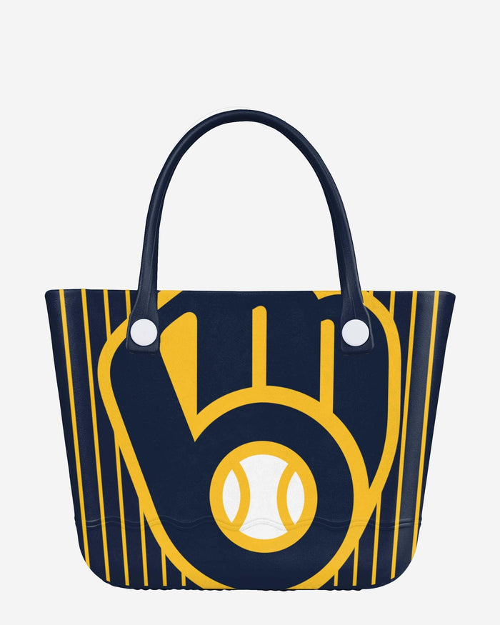 Milwaukee Brewers Pinstripe Tailgate Tote Bag FOCO - FOCO.com