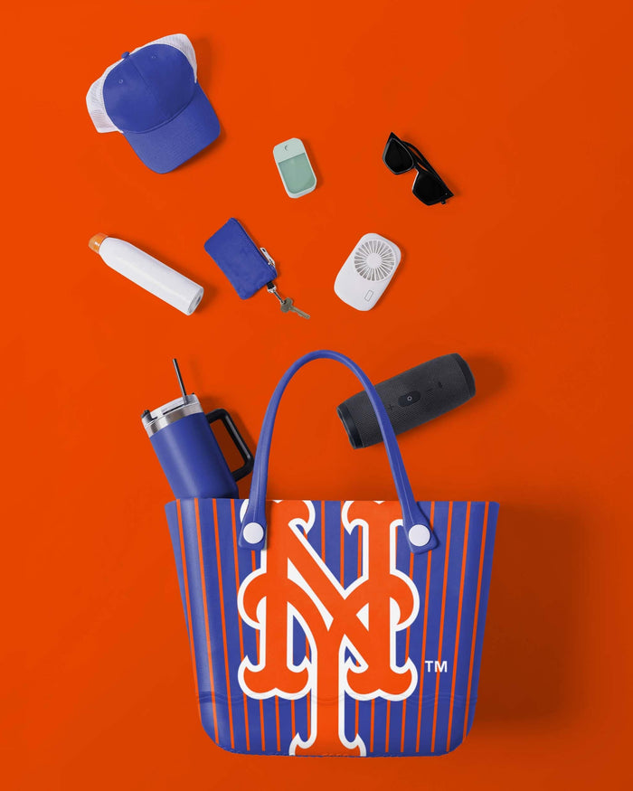 New York Mets Pinstripe Tailgate Tote Bag FOCO - FOCO.com