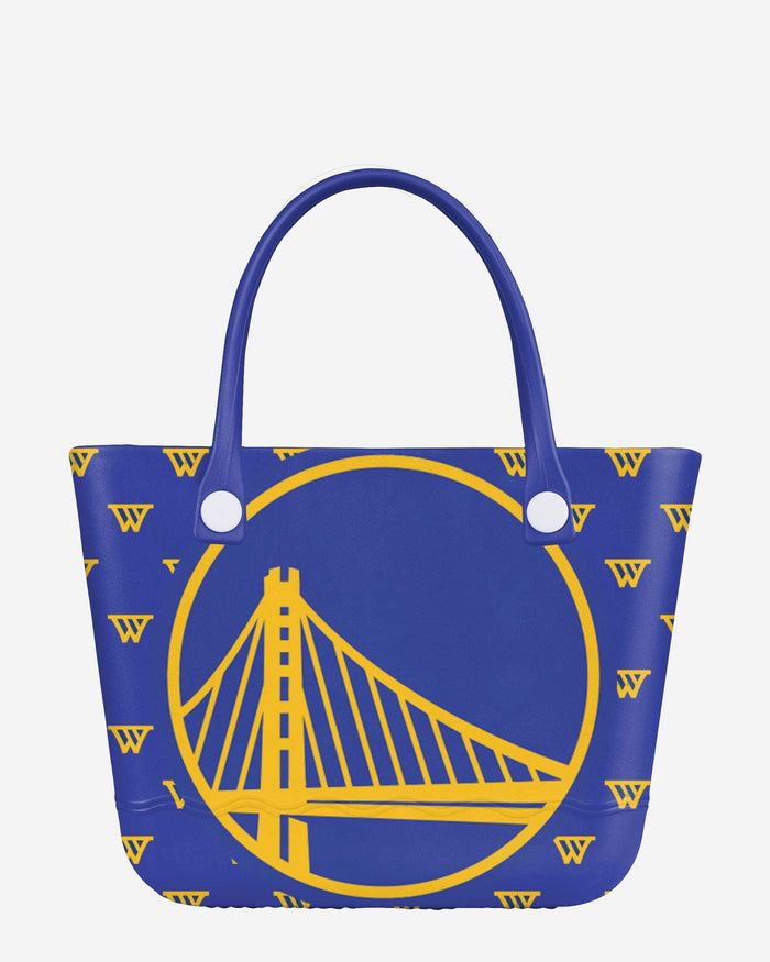 Golden State Warriors Big Logo Mini Print Tailgate Tote Bag FOCO - FOCO.com