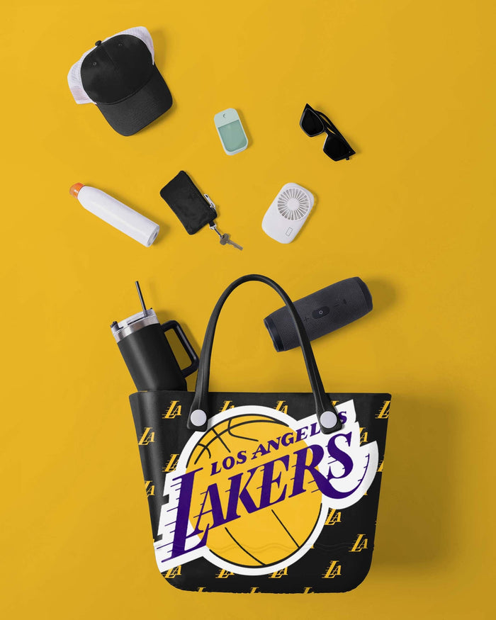 Los Angeles Lakers Big Logo Mini Print Tailgate Tote Bag FOCO - FOCO.com