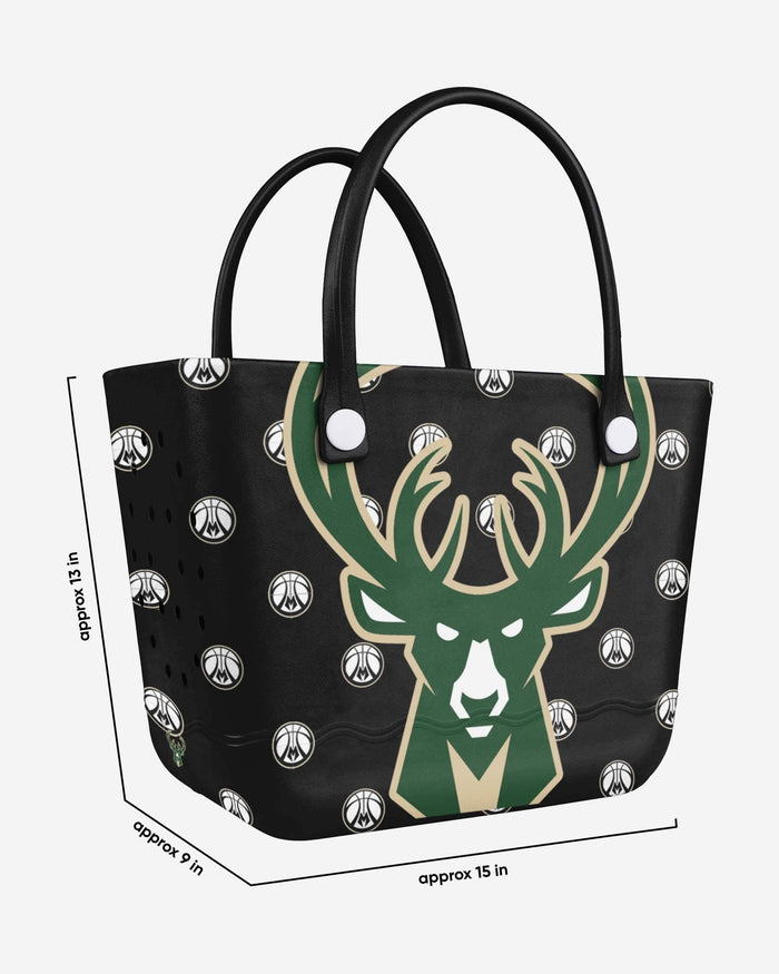 Milwaukee Bucks Big Logo Mini Print Tailgate Tote Bag FOCO - FOCO.com