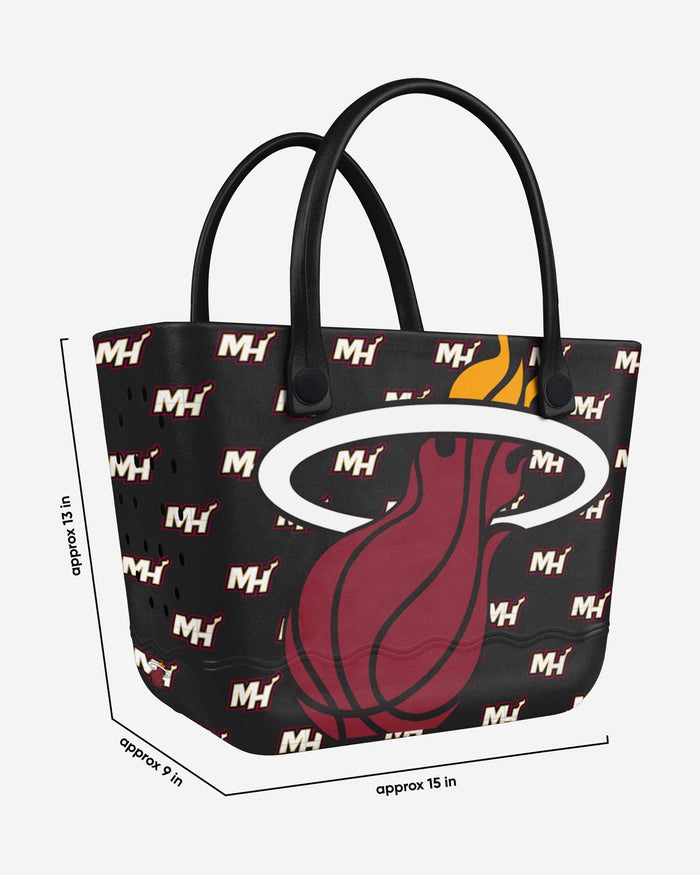 Miami Heat Big Logo Mini Print Tailgate Tote Bag FOCO - FOCO.com