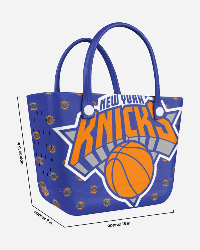 New York Knicks Big Logo Mini Print Tailgate Tote Bag FOCO - FOCO.com